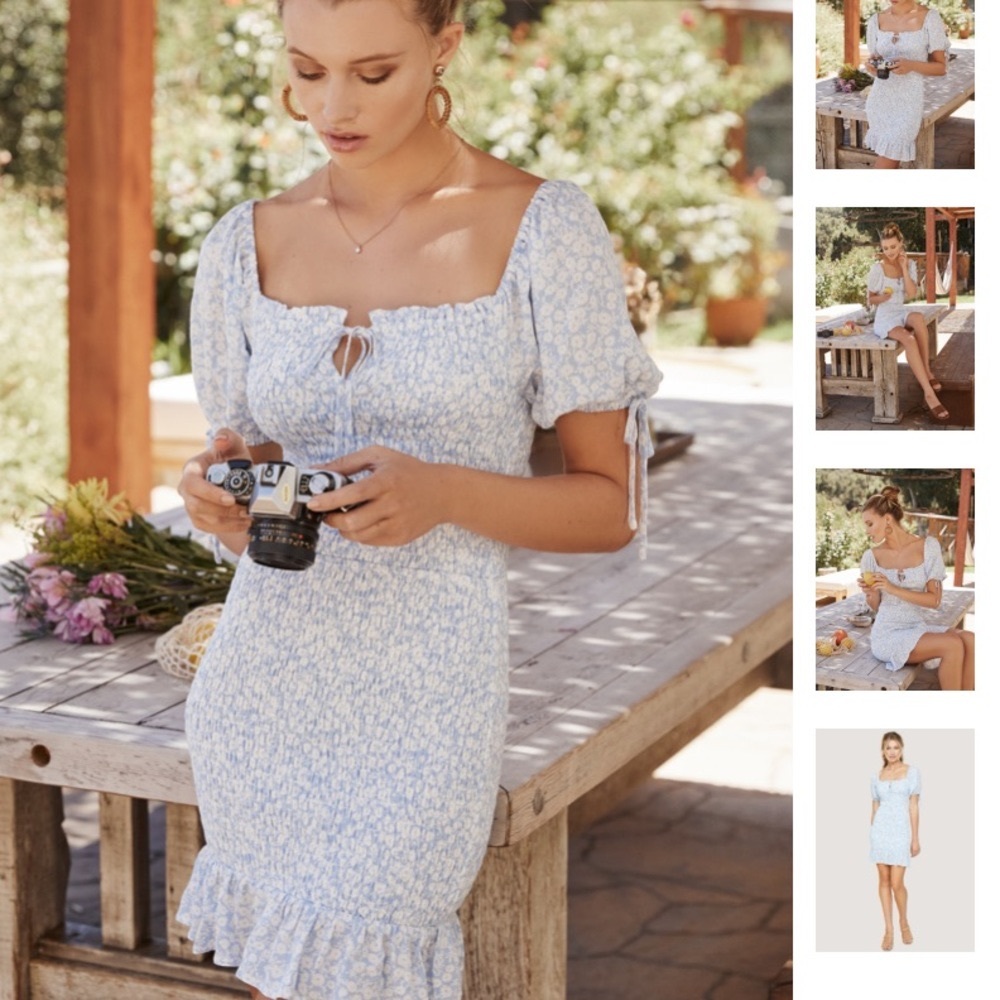 Lost + Wander Seaside Breeze Mini Dress